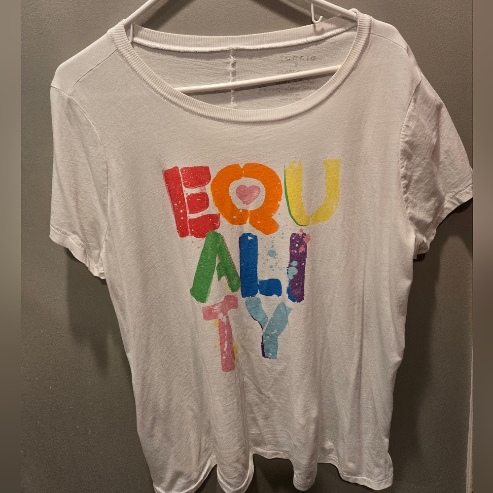 Torrid Multicolor Equality Graphic Tee - image 1